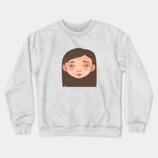 The woman is the same, only the eyes are different Crewneck Sweatshirt